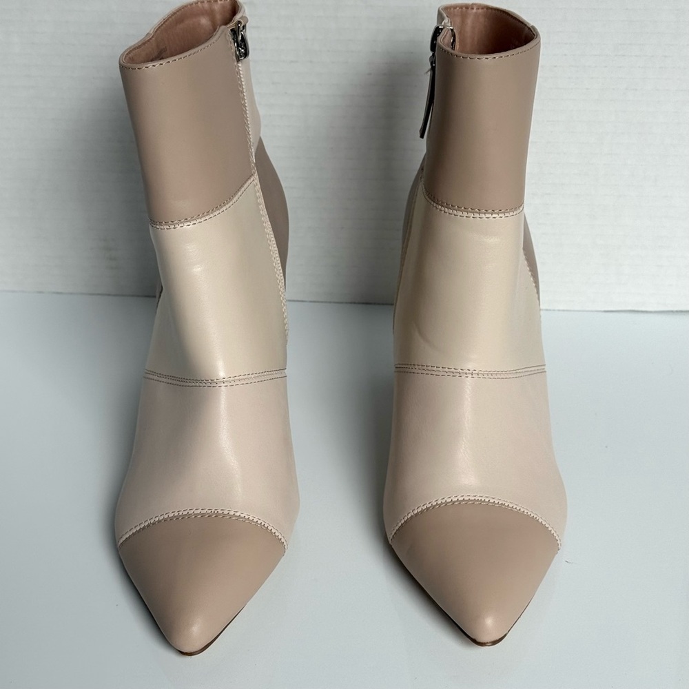 Madden Girl Women's Flexx Fashion Boot, Nude Multi Patchwork Size 9.5M